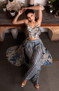MARRA AZRAQ BLUE CORSET SET