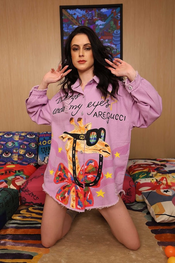 GUCCI EYES LILAC JACKET