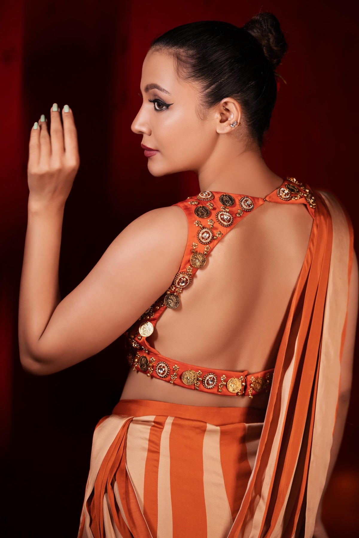 RAAR RUST SAREE