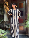 RÚÚH SET B/W FLAP PANTS