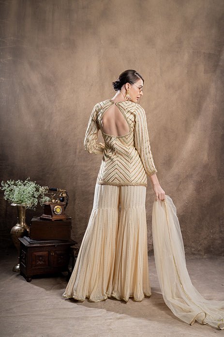 GOLD SHARARA SET