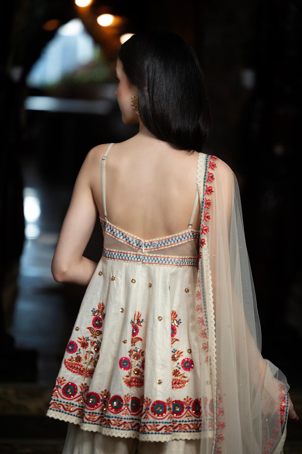 AZUKA PEPLUM SHARARA SET